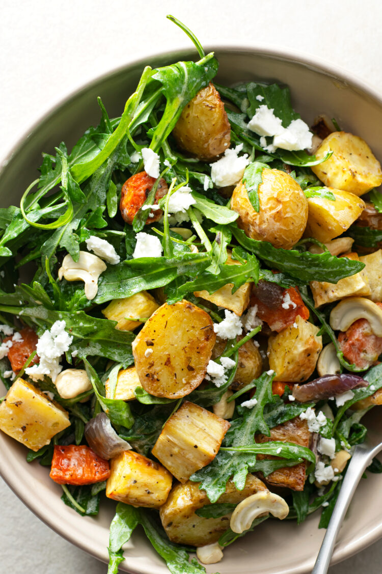 This tasty salad is full of yummy flavor and complementary textures.