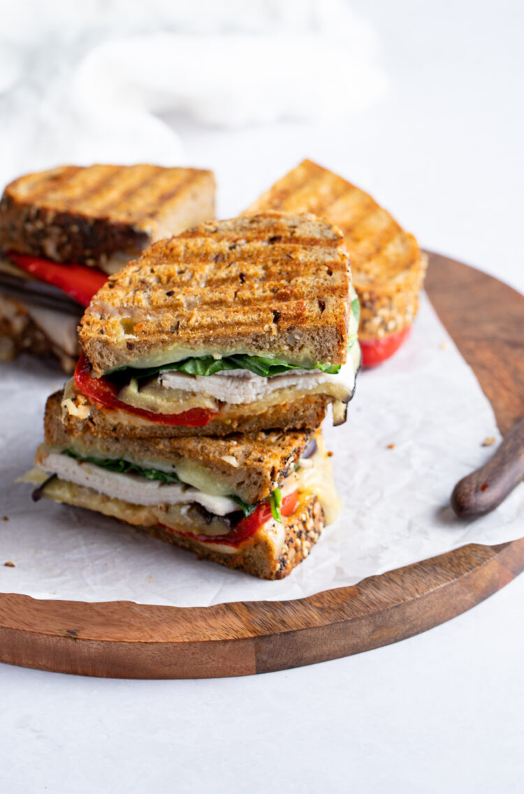 our gorgeous turkey panini is a great option for brunch.