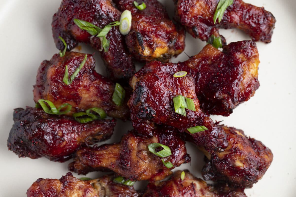 Baked Our Baked Cranberry Glazed Wings make a great appetizer or main course.