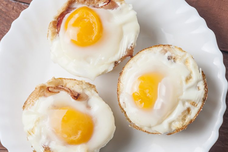 Egg and Toast Breakfast Cups